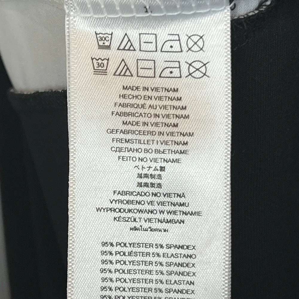 Michael Kors Black and White Maxi Dress Size Large NWT Sleeveless Front Slit